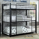 Olga Twin Triple Decker Bed Model Cm-Bk917T-Bed By Furniture Of America